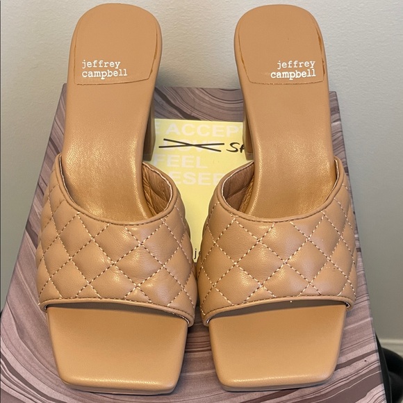 Jeffrey Campbell Nude Quilted Heels - Picture 4 of 4